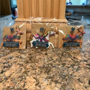 Avon Carousel Magnet Collection Set of two reindeer one unicorn